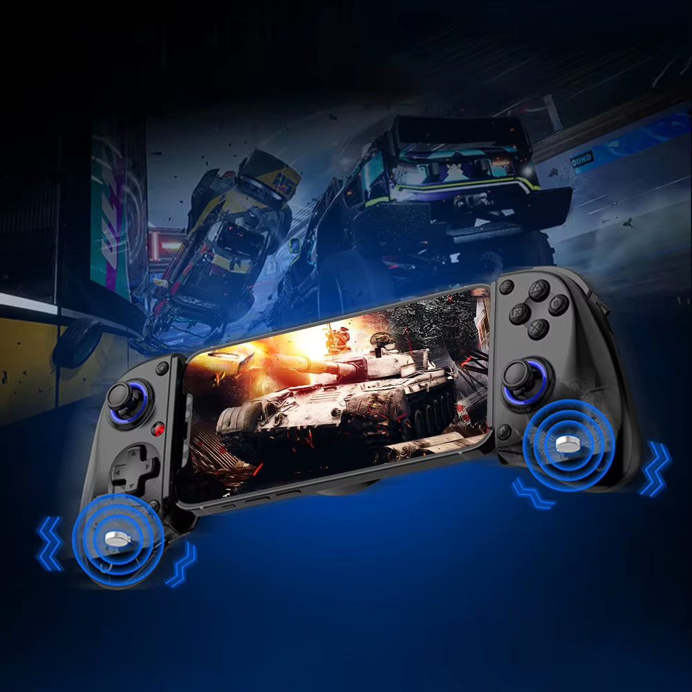 Mobile Phone Stretching Game Controller Wireless BT Mobile Gaming Controller Mobile Phone Gamepad for Switch/Android/Ios/Pc/Xbox